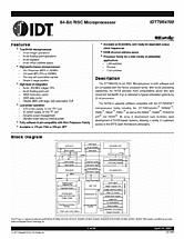 DataSheet IDT79R4700 pdf